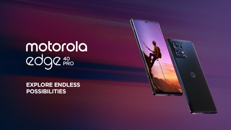 موتورولا تكشف عن أحدث إصداراتها، هاتف Motorola Edge 40 Pro الذي يتميز بمجموعة من المواصفات والمزايا المتطورة، منها معالج Snapdragon 8 Gen 2 القوي وشاشة عالية التردد بمعدل 165 هرتز،  بسعر تنافسي يبلغ 899 يورو.